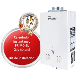Kit calentador instantáneo Primo gas natural + Kit de instalación 268814