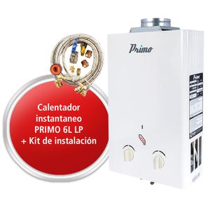 Kit calentador instantáneo Primo gas l.p + Kit de instalación 268813