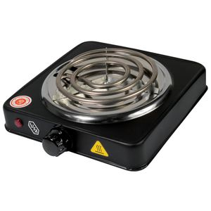 Parrilla eléctrica, 1 quemador espiral, 1000 w. color negro IUSA  modelo. 620081