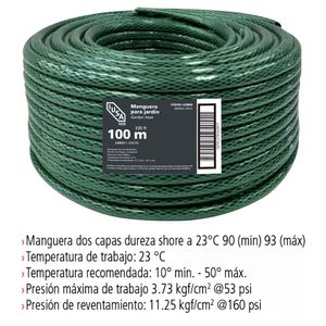 Rollo de manguera flexible tricapa IUSA 100 m de 3/4" 620069