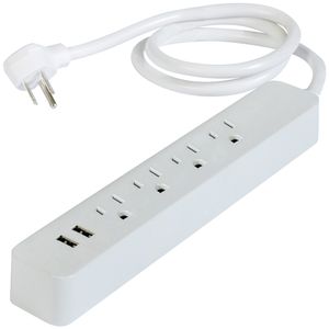 Multicontacto IUSA 4 entradas con supresor de picos y 2 usb 620022