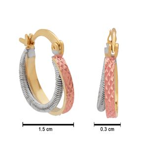 Arracada Unlimited by ob chapa de oro 18 k a43201115mm