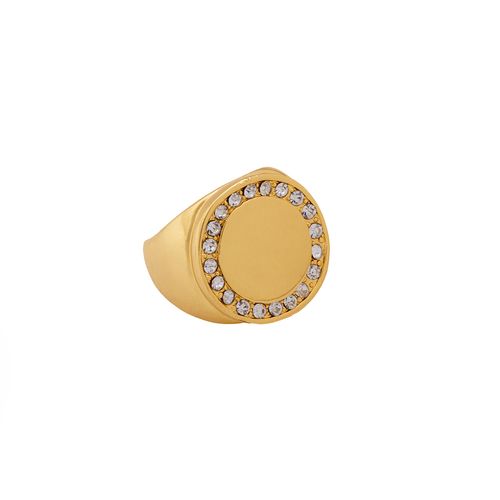 Anillo  Unlimited By OB Chapa De Oro 18 K ROS72