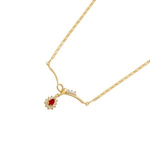 Set de collar y aretes Unlimited by ob chapa de oro 18 k jtqs0037