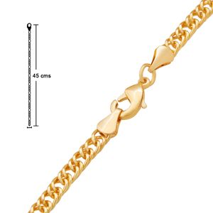 Cadena Unlimited by ob chapa de oro 18 k cruowk145cm