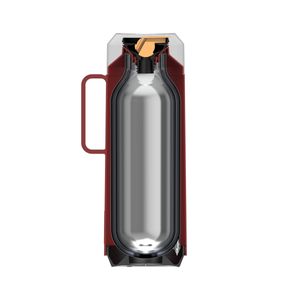 Termo exata 1l Tramontina rojo con ampolla de vidrio 61637106