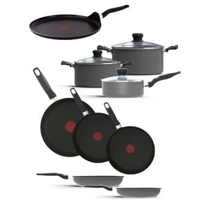 Batería de cocina T-fal 12 pzas negro 5819700