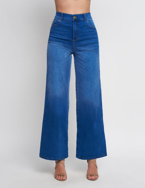 Jeans Devendi Wide Leg Azul 113-67