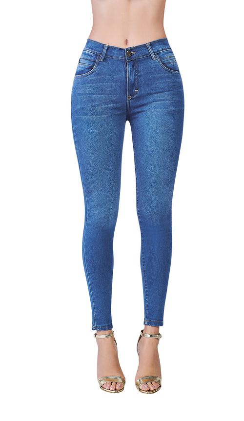 Jeans Devendi Skinny Azul Medio 111-46