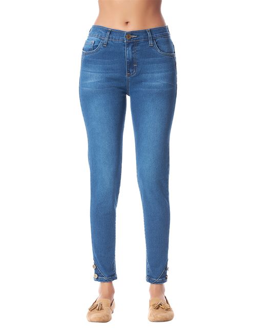 Jeans Devendi Botones en Tobillo 111-36