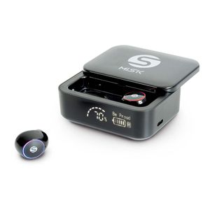 Audífonos inalámbricos bluetooth Misik con power bank negro mh625