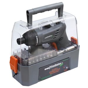 Combo atornillador 3.6v y 50 accesorios Gladiator ad 836 k