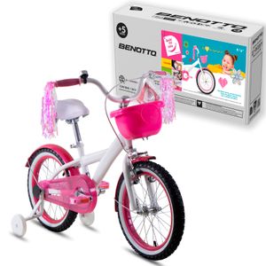Bicicleta Benotto infantil build my bike R16 acero 1V. blanco