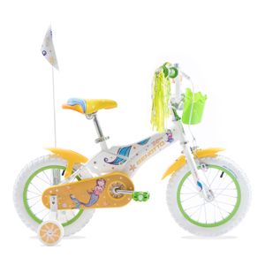 Bicicleta Benotto infantil stellina R14 acero 1V. blanco