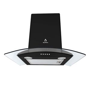 Campana de extracción Supra negra cc-60 negra