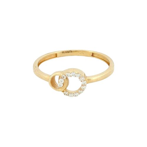 Anillo Dama Circulos Unidos Oro 10 k