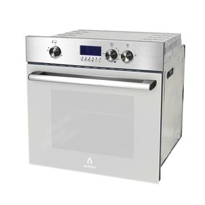 Horno a gas / Eléctrico para Empotrar silver vortex de acero Inoxidable
