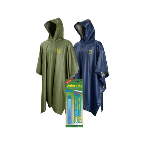 Ponchos Impermeables para Adulto con Luz de Emergencia Mod. NR-15