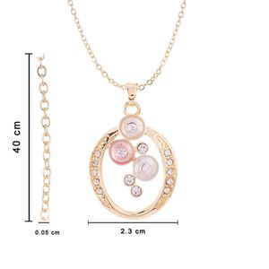 Set de collar y aretes Unlimited by ob chapa de oro 18 k jst5223