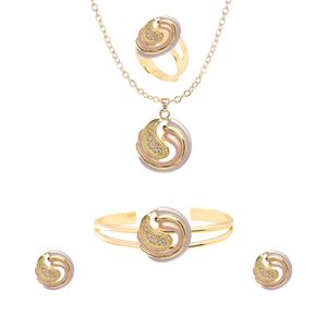 Set de collar, aretes y brazalete Unlimited by ob chapa de oro 18 k jst5368