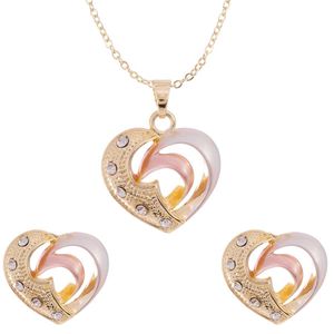 Set de collar y aretes Unlimited by ob chapa de oro 18 k jst5166