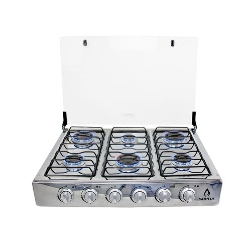 Parrilla de Gas con 6 Quemadores TITAN 6 MAX de acero inoxidable