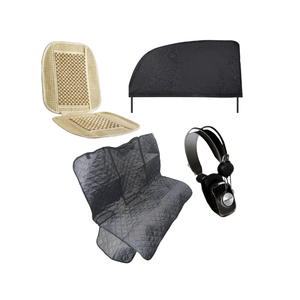Juego de accesorios para coche Wagan tech parasol, protector, ratán y audífonos mod. aut
