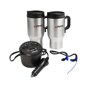 Set de termos  para coche Wagan tech con adaptador y audífonos mod. caf