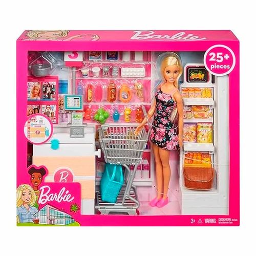 Muñeca Barbie En Supermercado Para Niña Barbie Multicolor FRP01