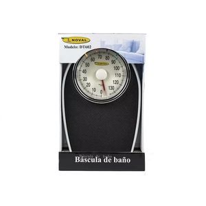 Báscula corporal Noval 136kg/1kg negra DT-602