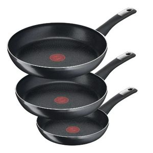 Juego de sartenes t-fal 20,24,30 cm hard titanium