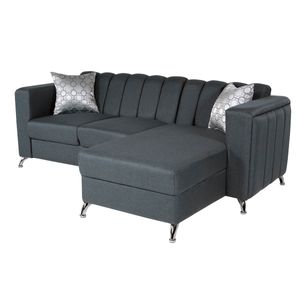 Sala esquinera Dolce Casa gris scarleth
