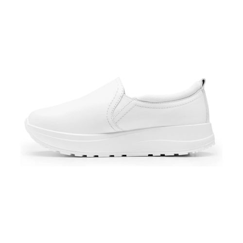 Tenis Casual  Slip On Para Dama Flexi Blanco 117207