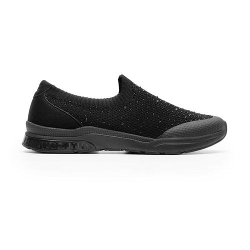 Tenis Casual Para Dama Flexi Tejido Negro 105111