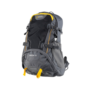 Mochila de viaje deportiva National geographic 35 lts negro/ gris  mod. mng135
