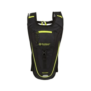 Mochila de hidratación deportiva outdoor con bolsa de agua negro mod.4315op