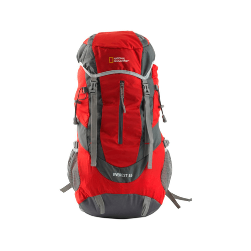 Mochila de Viaje National Geographic Senderismo Repelente al Agua 55L Rojo Mod.MNG255