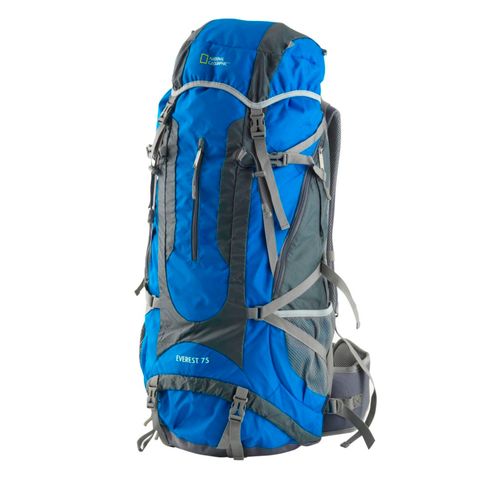 Mochila de Viaje National Geographic Senderismo Repelente al Agua 75L Azul Mod.MNG275