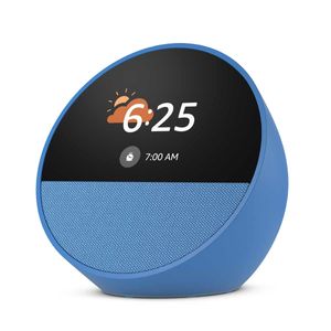 Asistente de voz echo spot Amazon azul b0bfc8dr7c