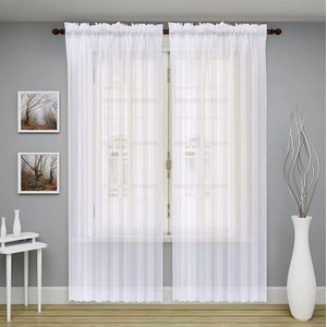Cortinas traslúcidas B.Kind & Beyond blanco 2 Paneles