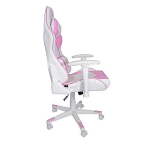 Ocelot gaming silla gamer osr-05, hasta 150kg, rosa/blanco