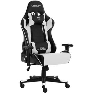 Silla gamer Ocelot gaming negro/blanco osb-04