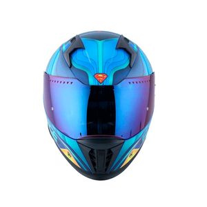 Casco integral superman m Edge azul dc-s1.22.1.m