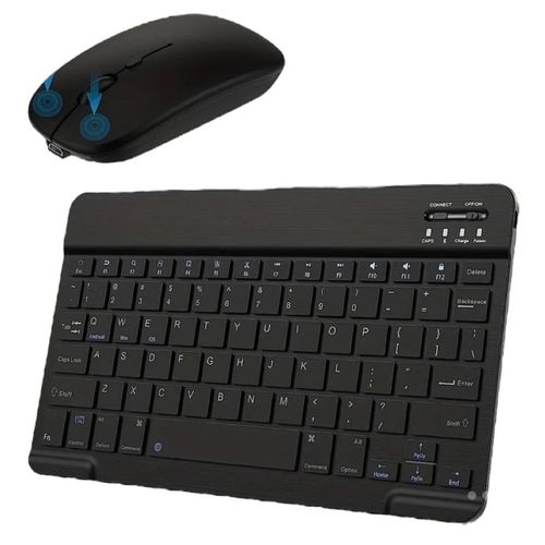 Set de Teclado y Mouse Inalámbricos Genérico Negros 7797300705