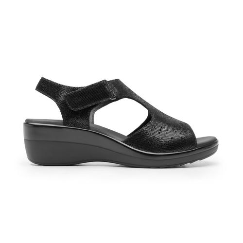 Sandalia Casual Para Dama Flexi Negro 116013