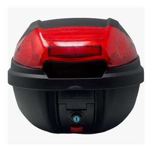 Maletero para motocicleta con led BDS negro plstica led