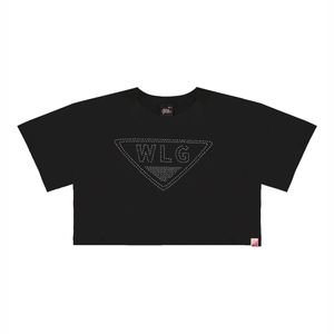 Playera casual para jovencita Gloss negro 31651
