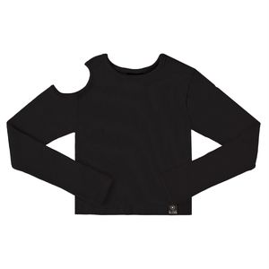 Blusa casual para jovencita Gloss negro 31734