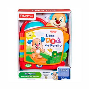 Libro abc ríe y aprende perrito Fisher Price multicolor dlh74